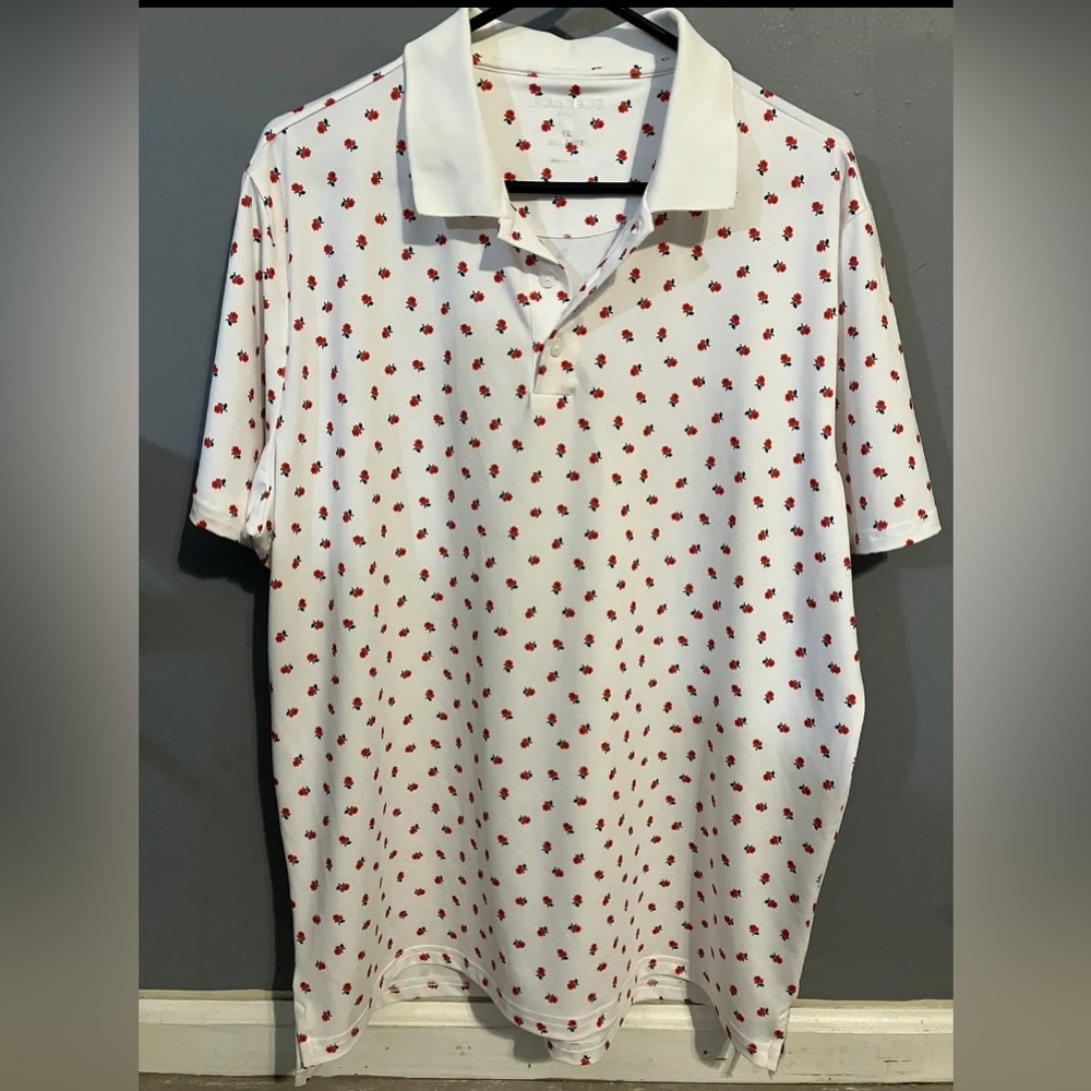 Men's Bonobos Golf Polo Shirt Floral Breathable Size XL Slim Fit Lightweight
